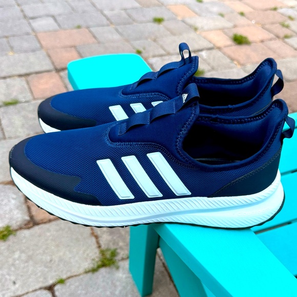 MENS ADIDAS X_PLR PULSE ATHLETIC SLIP-ON SHOES DARK BLUE / CLOUD WHITE / CARBON - Picture 6 of 9